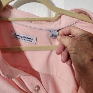 Tommy Bahama Light Pink Polo Shirt XXL